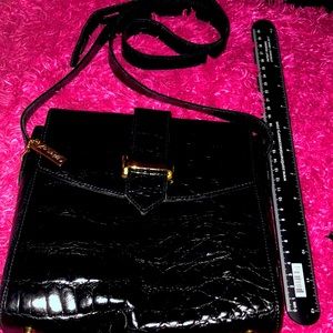 LORD & TAYLOR GENUINE LEATHER CROSSBODY